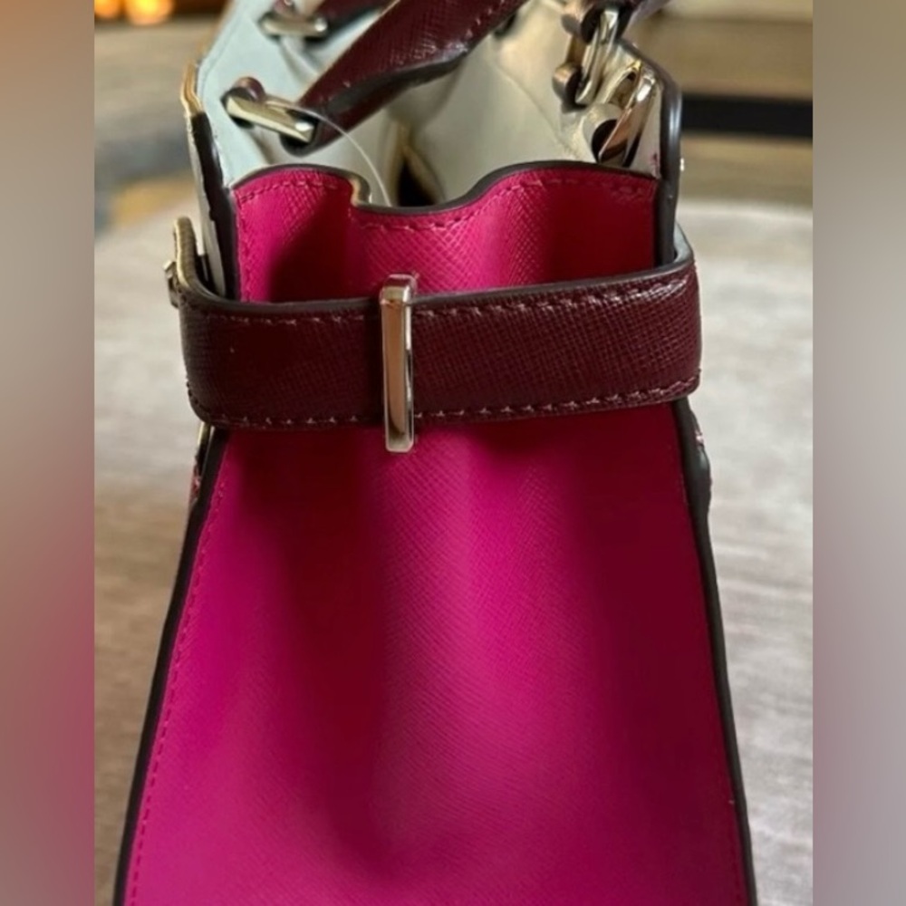 🩷♠️ Kate Spade Spade New York Staci Colorblock Leather Satchel♠️🩷 - Picture 9 of 10